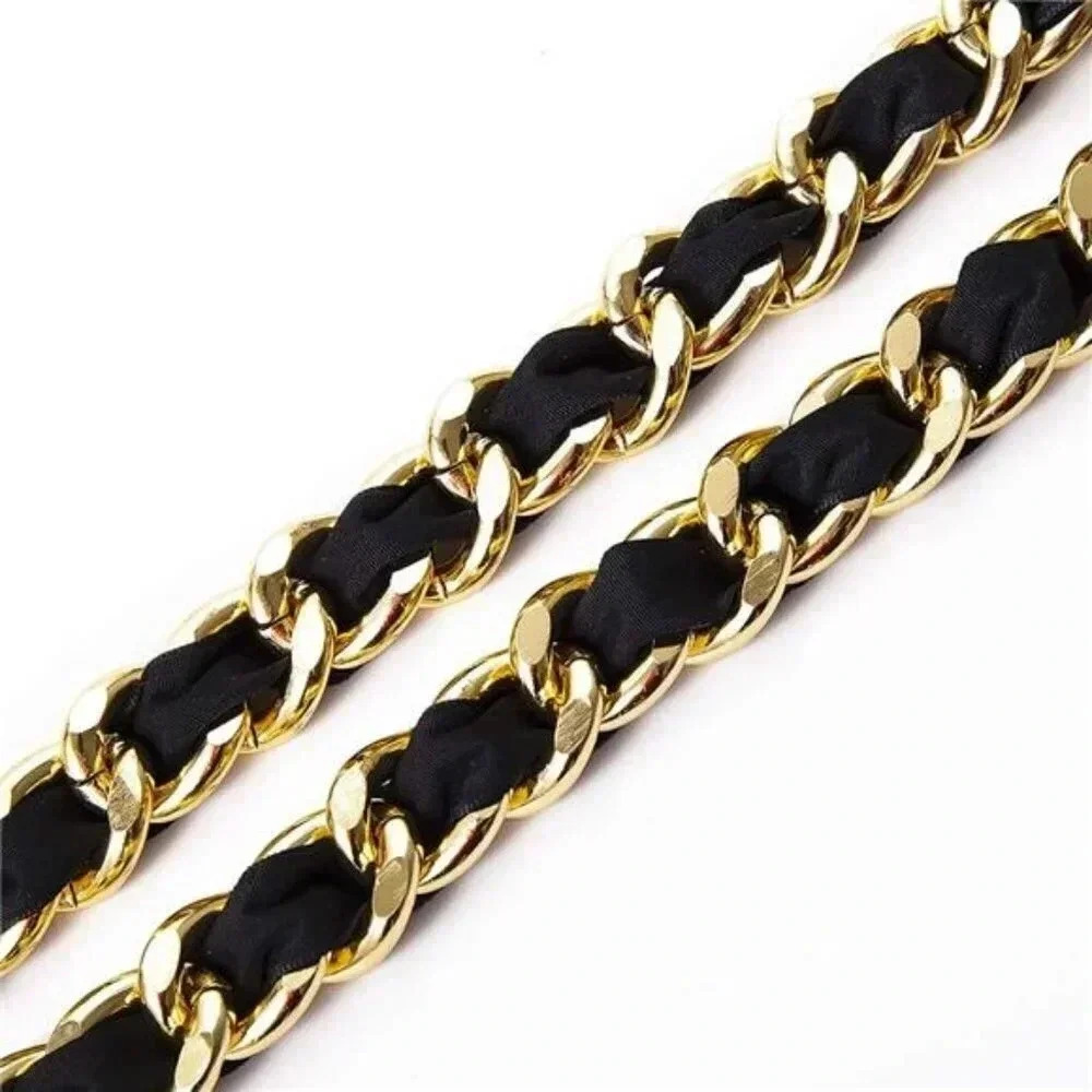 Alloy Waist Chain Body Chain Weave Rope Winding Twist Chain for Women Waist - Picture 6 of 8